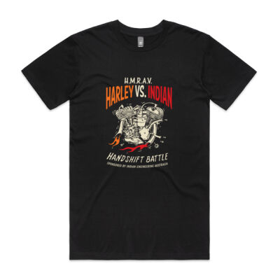 HMRAV Harley Vs. Indian Handshift Battle T shirt  Thumbnail