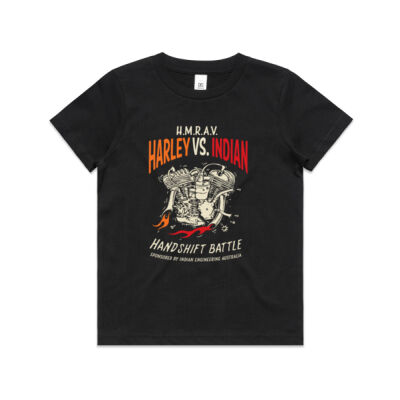HMRAV Harley Vs. Indian Handshift Battle T-shirt- KIDS Thumbnail